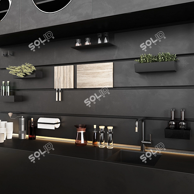 Vray Coffee Shop Scene 3D model image 4