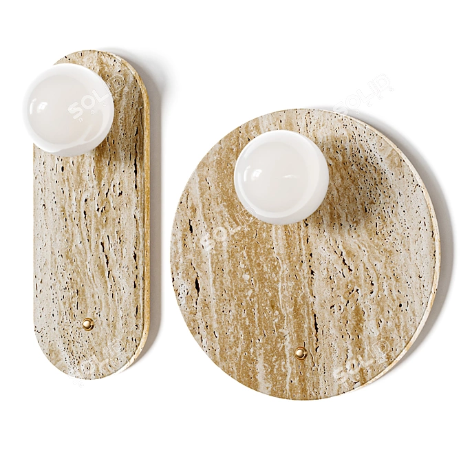 Sleek Stian Wall Lamp 3D model image 1