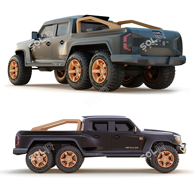 Off-Road Monster 3D Model 3D model image 3