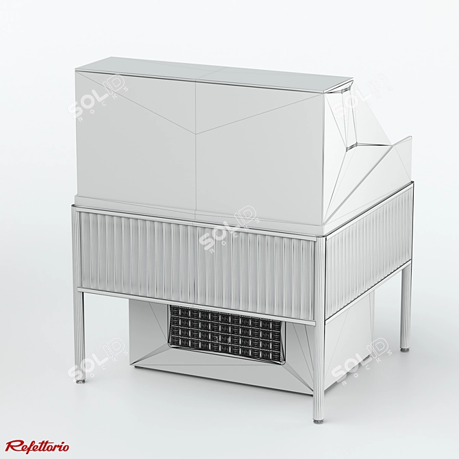 Moon Light Refrigerated Display Case 3D model image 3