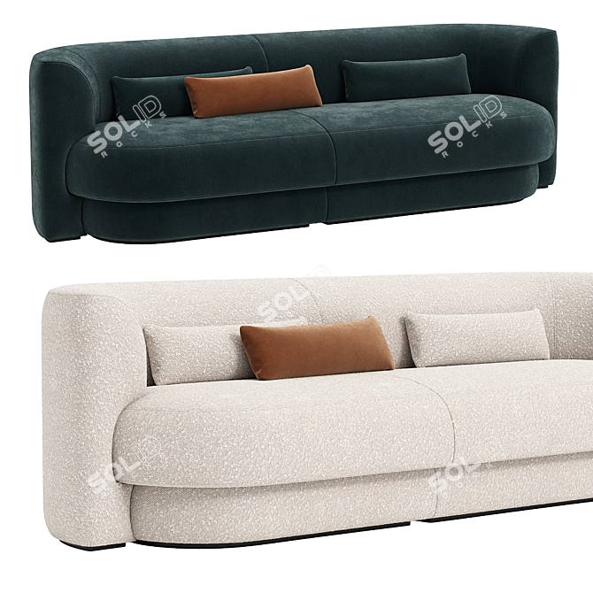 Ultimate Comfort Nege Sofa 3D model image 1