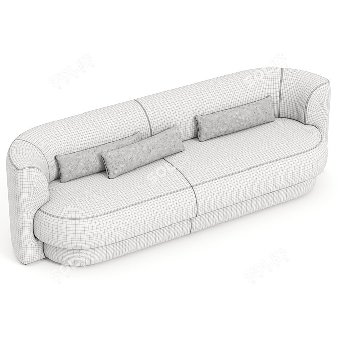 Ultimate Comfort Nege Sofa 3D model image 3