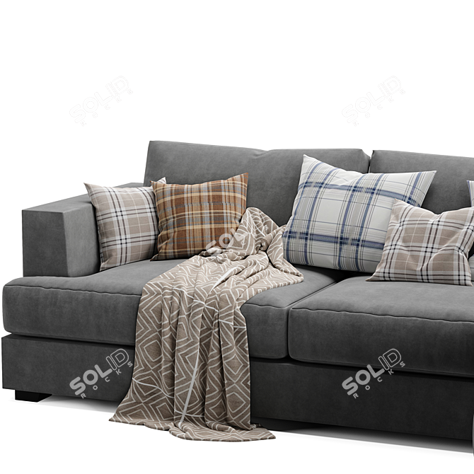 Modern 2015 Brandon Corner Sofa 3D model image 4