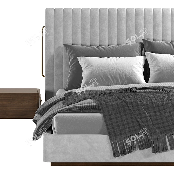 Modern Mezzo Rivers Bed Design 3D model image 3