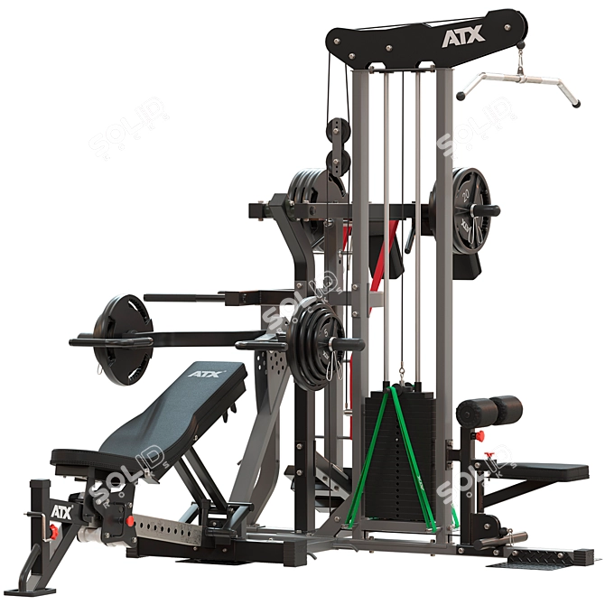 ATX Multiplex Home Gym System 3D model image 1