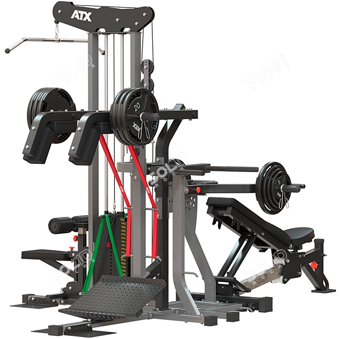 ATX Multiplex Home Gym System 3D model image 2