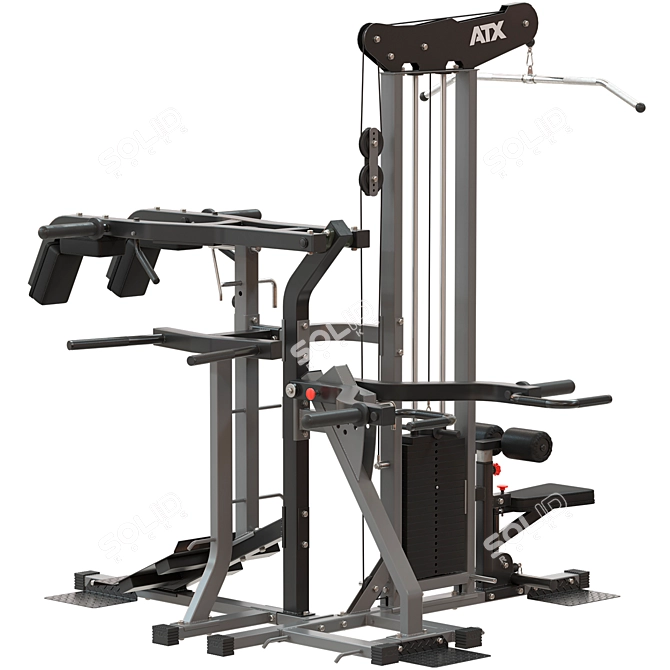 ATX Multiplex Home Gym System 3D model image 4