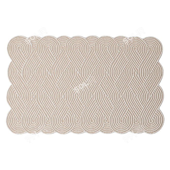 Rissa Hand-Tufted Rug Duo 3D model image 2