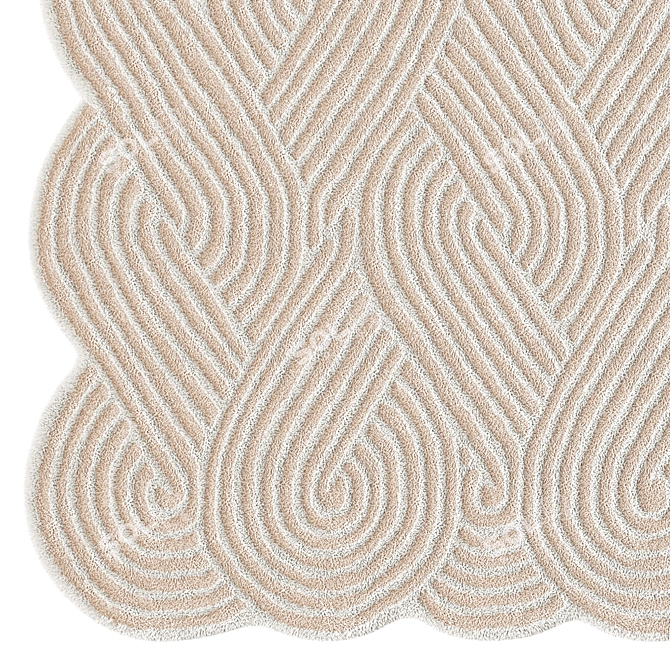 Rissa Hand-Tufted Rug Duo 3D model image 6