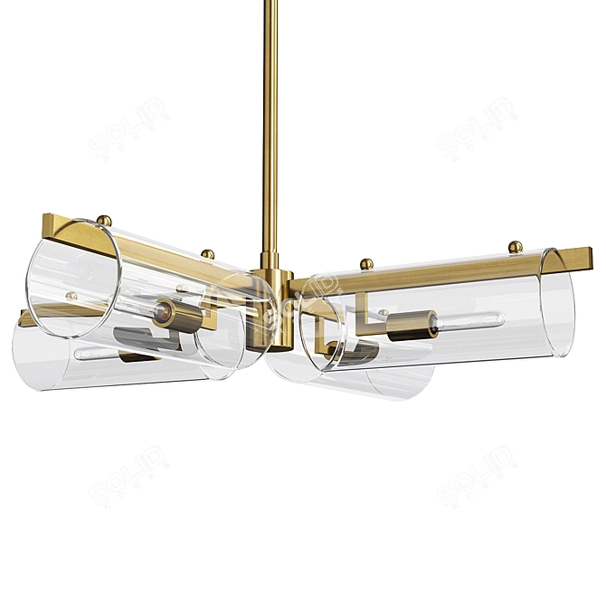 Elegant Mitzi Ariel Chandelier 3D model image 1