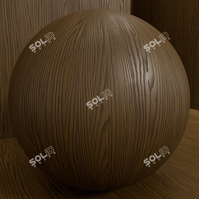 Seamless Larch Wood Material Collection 3D model image 3