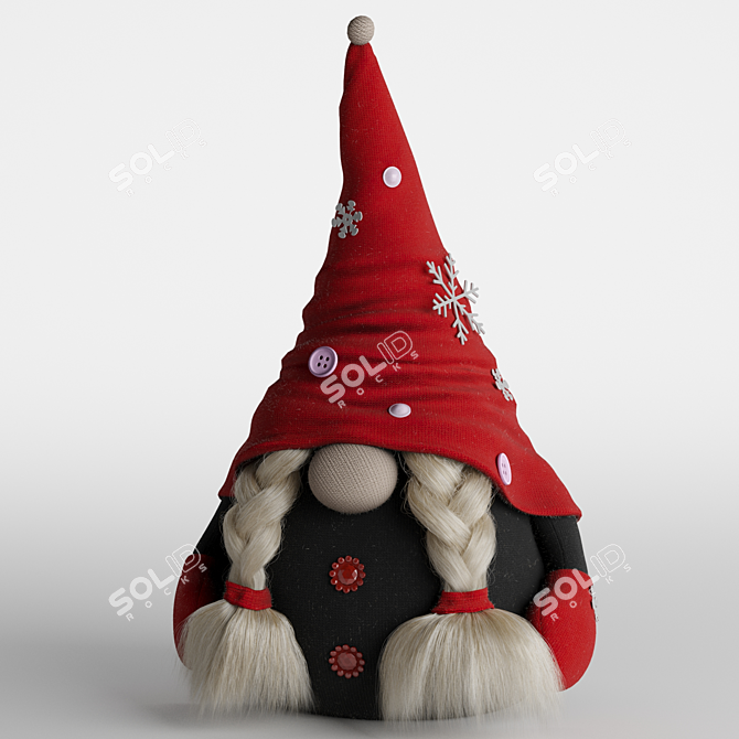 Holiday Gnome Family Set 3D model image 4