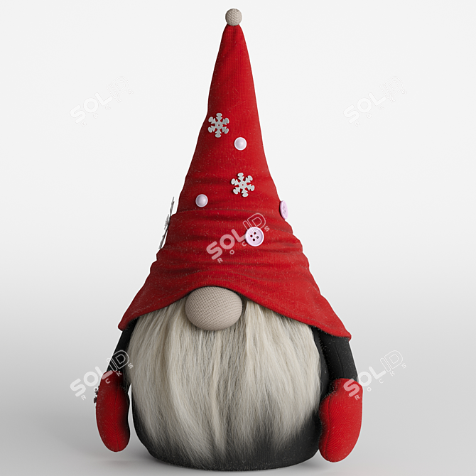 Holiday Gnome Family Set 3D model image 5