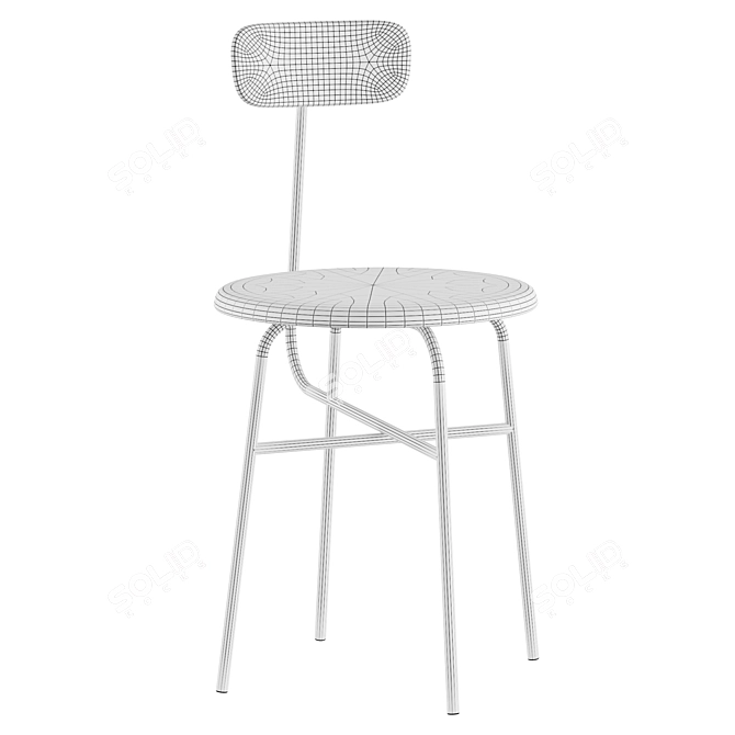 Modern Afteroom Upholstered Dining Chair 3D model image 3