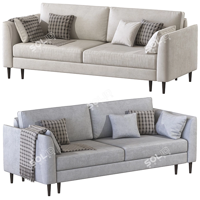 Modern Luxury Sofa Bed Design 3D model image 3