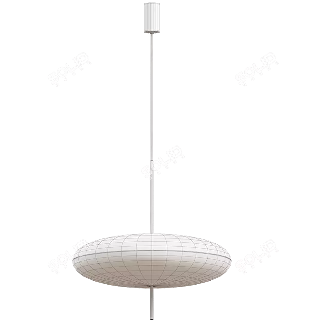 Gino Sarfatti Ceiling Light Fixture 3D model image 2