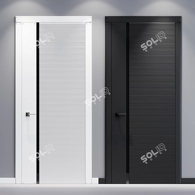 Modern Door Flexo Design Solution 3D model image 1