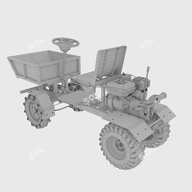 Title: Adaptable Moto Block Kit 3D model image 7