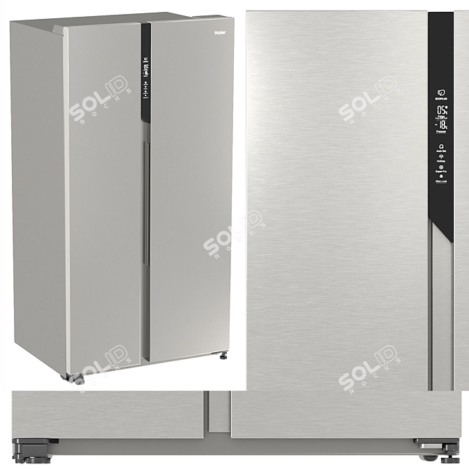 Haier White Built-In Kitchen Set 3D model image 2