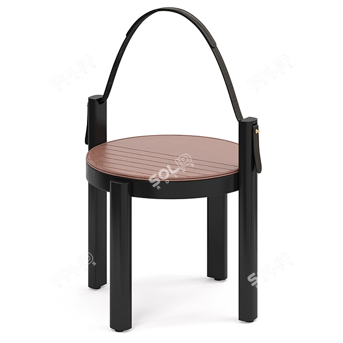 Contemporary Melange Stool Table 3D model image 2