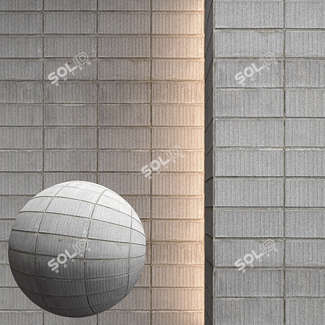 Seamless Pavement Texture Pack 3D model image 1