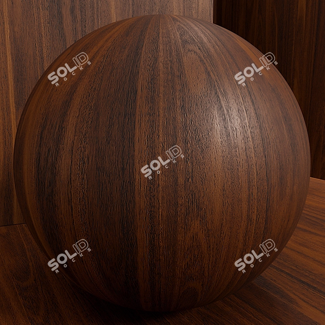 Seamless Eucalyptus Wood Material Set 3D model image 3