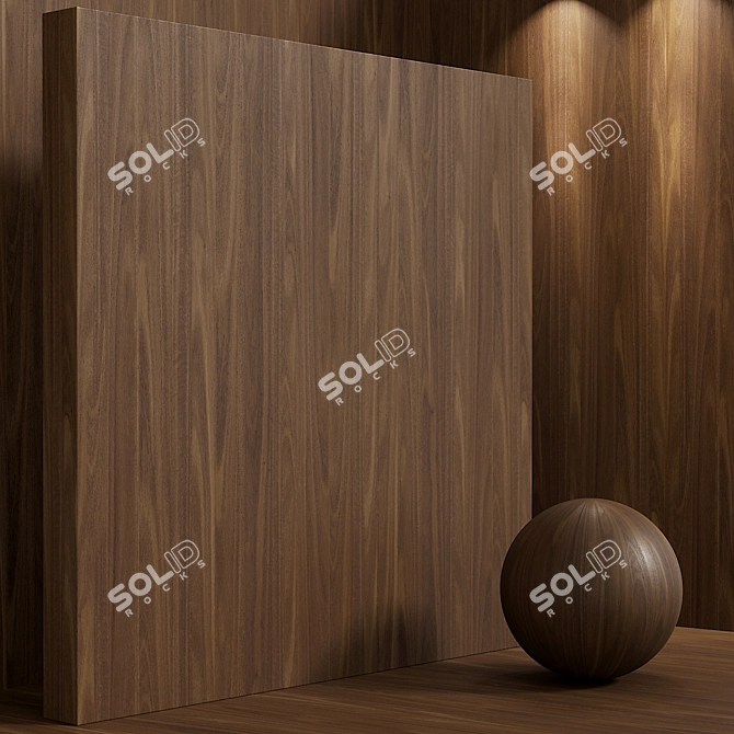 Seamless Eucalyptus Wood Material Set 3D model image 4