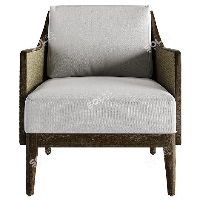 Avalon Modern Lounge Chair Model 3D model image 3