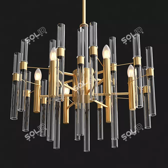 Elegant MW Light ALGERO Chandelier 3D model image 2