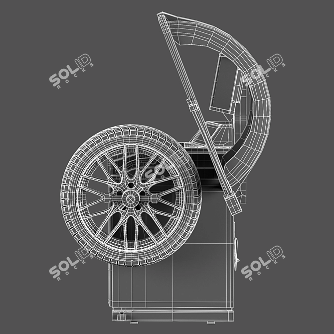 Automated Precision Balance Machine 3D model image 4