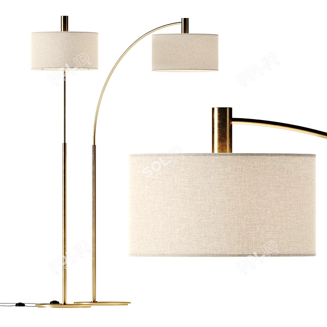 Gricia Metal Fabric Decor Oxenluce 3D model image 1