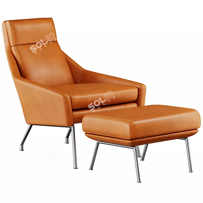 Modern Austin Chair: 3D Design 3D model image 2