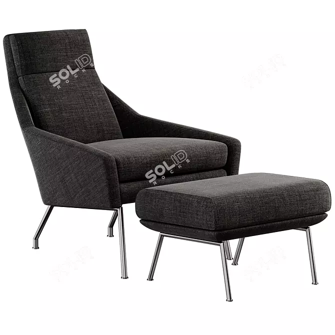Modern Austin Chair: 3D Design 3D model image 3