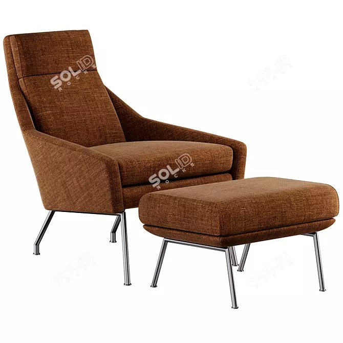 Modern Austin Chair: 3D Design 3D model image 4