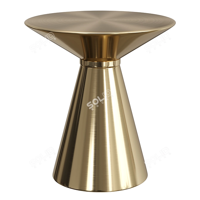 Sleek AGATA Side Table 3D model image 1