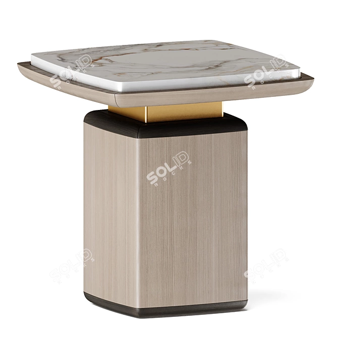 NAGANO Side Table with Vray/Crorna 3D model image 1