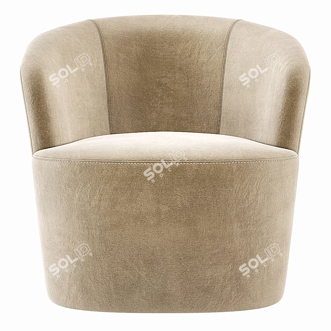 Swoon Ritz Velvet Occasional Chair 3D model image 4