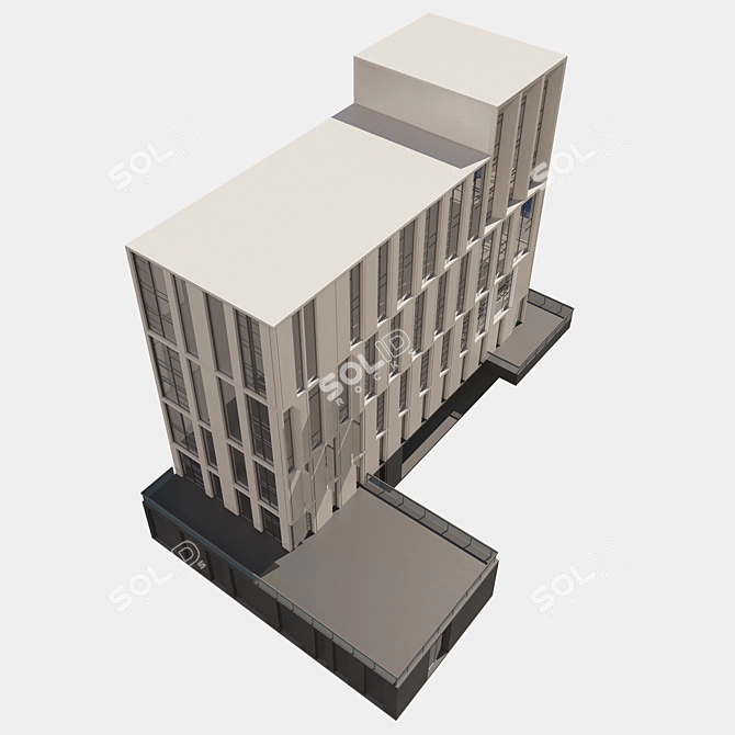 Modern Urban Living Spaces 3D model image 1