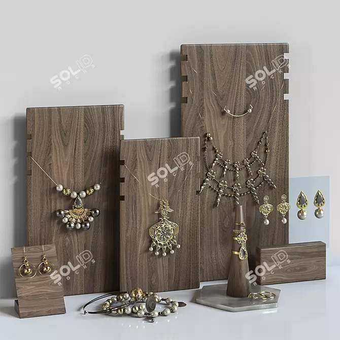 Russian Jewelry Display Stand 3D model image 1