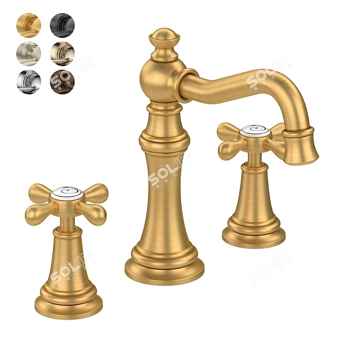 Luxury Weymouth Bathroom Faucet 3D model image 1