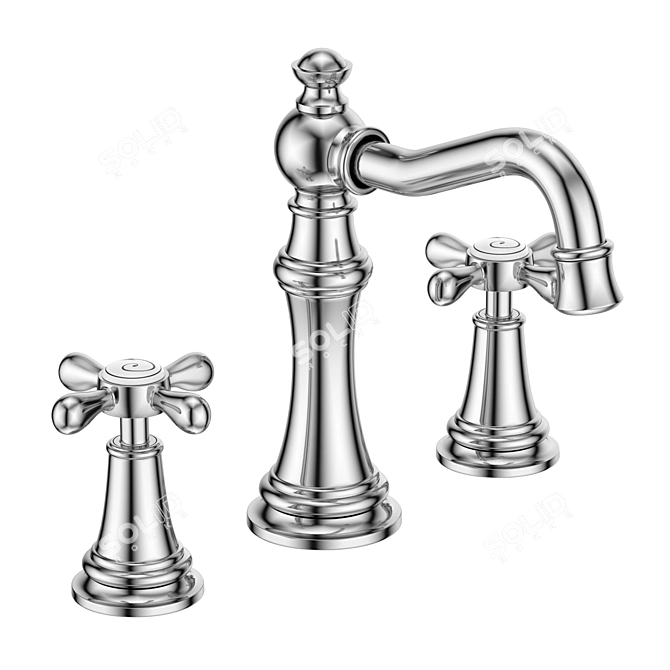 Luxury Weymouth Bathroom Faucet 3D model image 3