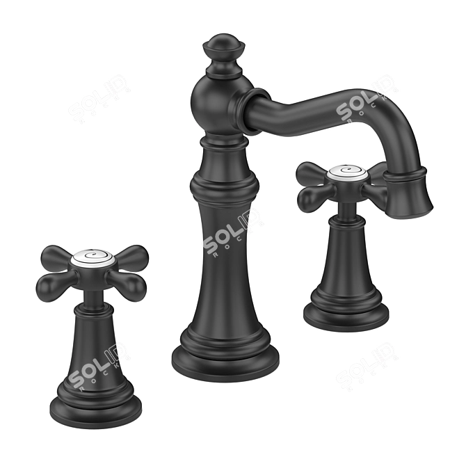 Luxury Weymouth Bathroom Faucet 3D model image 4