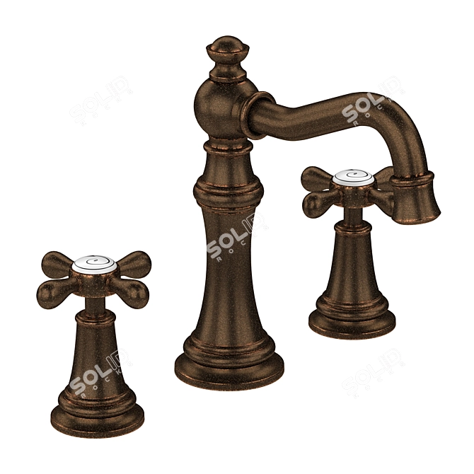 Luxury Weymouth Bathroom Faucet 3D model image 5