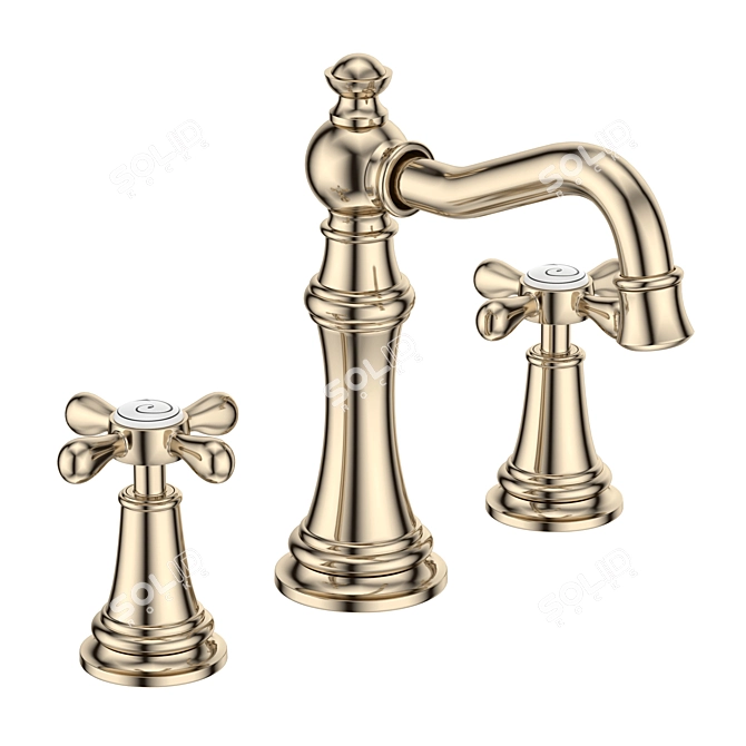 Luxury Weymouth Bathroom Faucet 3D model image 7