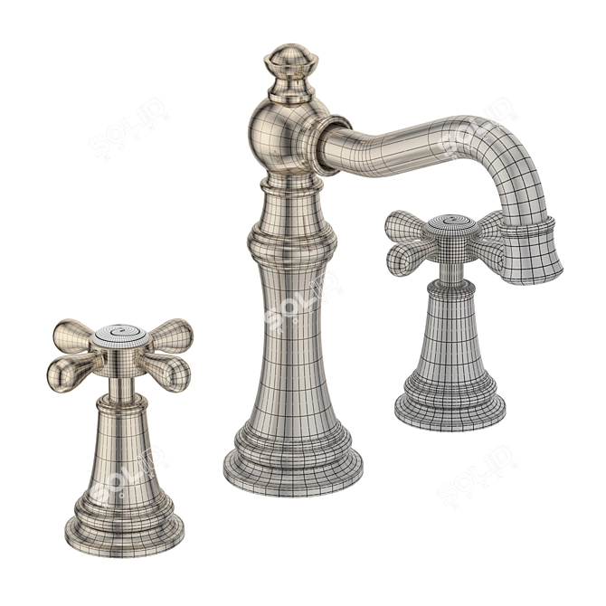 Luxury Weymouth Bathroom Faucet 3D model image 8