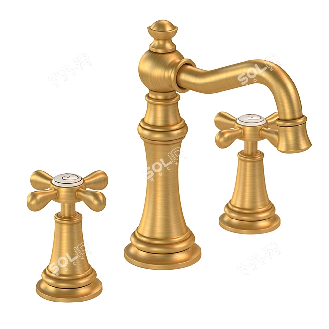 Luxury Weymouth Bathroom Faucet 3D model image 10