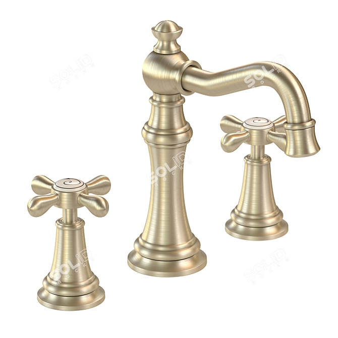 Luxury Weymouth Bathroom Faucet 3D model image 11