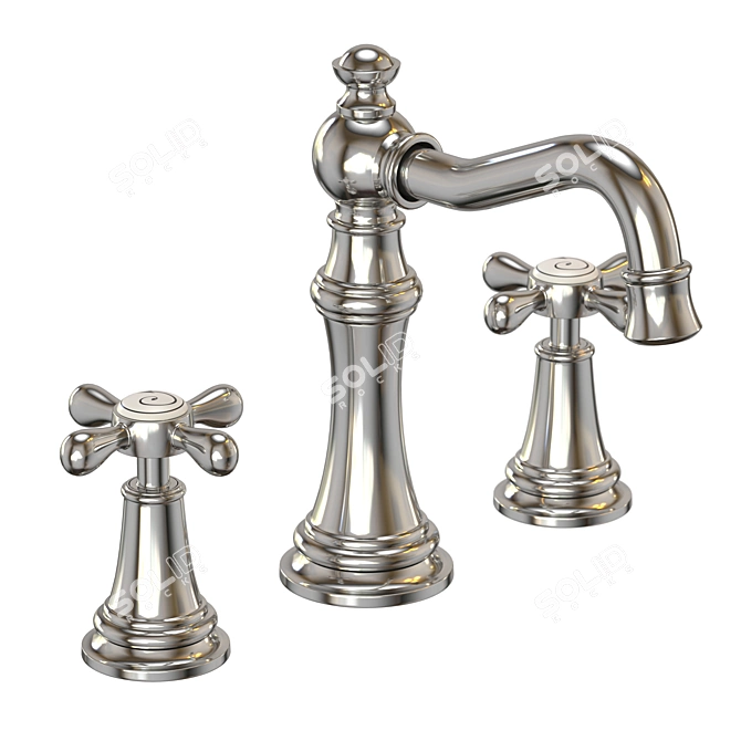 Luxury Weymouth Bathroom Faucet 3D model image 13