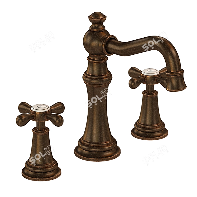 Luxury Weymouth Bathroom Faucet 3D model image 15