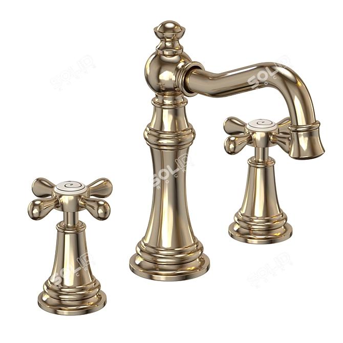 Luxury Weymouth Bathroom Faucet 3D model image 16